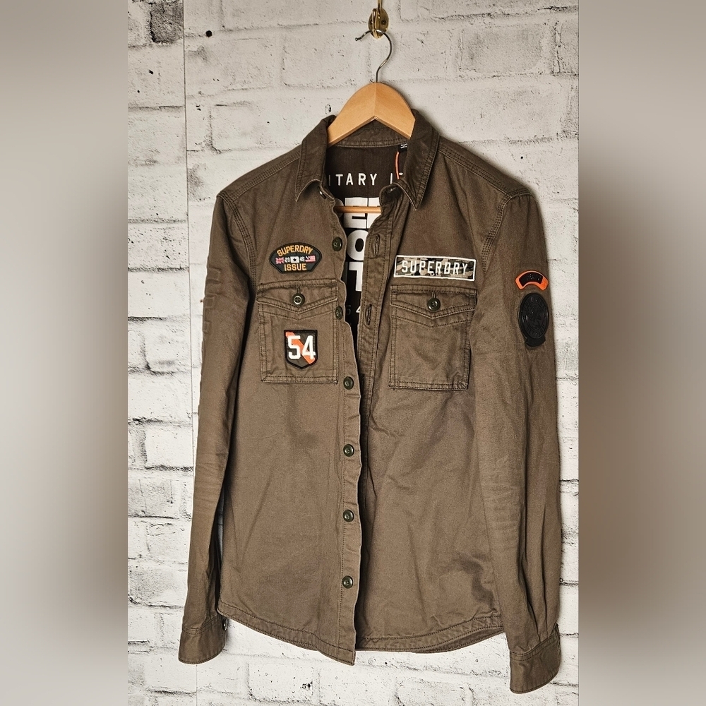 Superdry Military Storm Shirt Army Green Size Small NWT